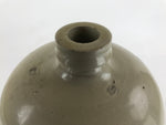 Antique C1900 Japanese Ceramic Sake Bottle Kayoi-Tokkuri Large Black Kanji TS635