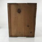 Antique Japanese Wooden Storage Chest Vtg Large Lockbox Safe 1 Drawer Iron X103