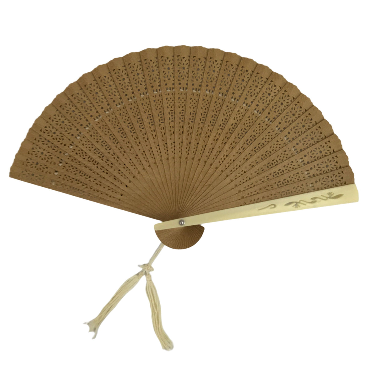 3 PCS Wooden Folding Fan, Vintage Wooden Fan Handheld Folding Fans Sandalwood Hand Chinese Tassel Women Foldable Wedding Favors Baby Shower
