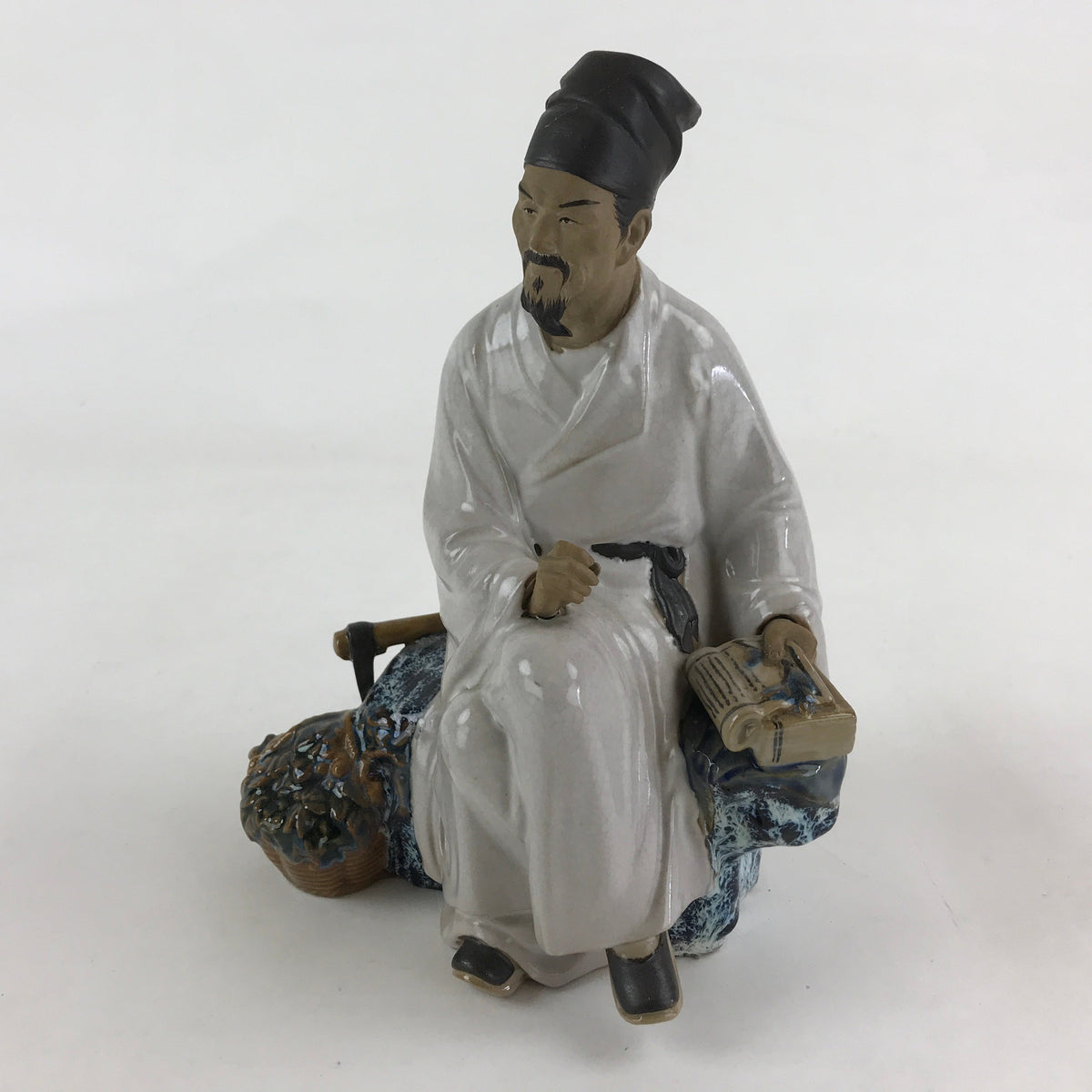 Vintage Seated Scholar Mudman outlet Figurine