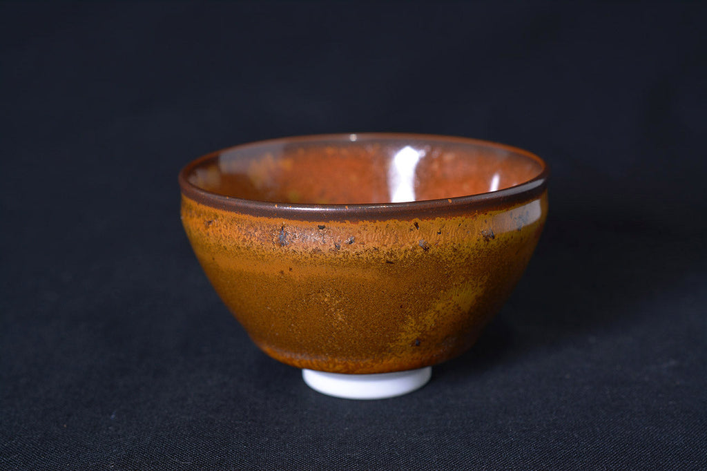 Drinking vessel, Large sake cup, teacup, Kinkamon, Tenmoku shape - Shinemon kiln