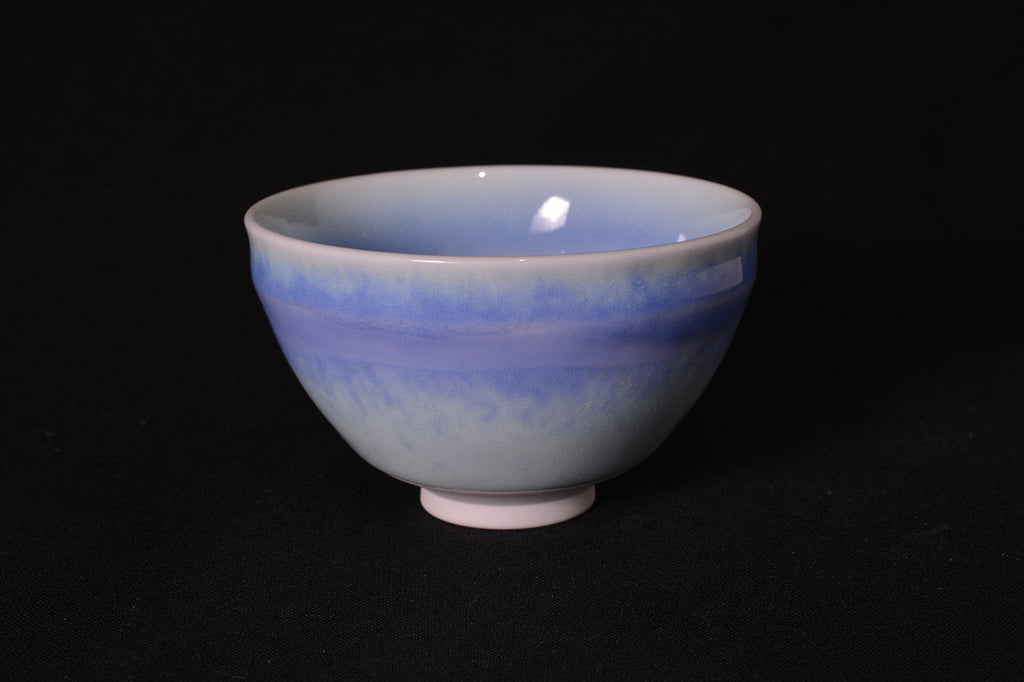 Drinking vessel, Large sake cup, teacup, Moon white, Tenmoku shape - Shinemon kiln