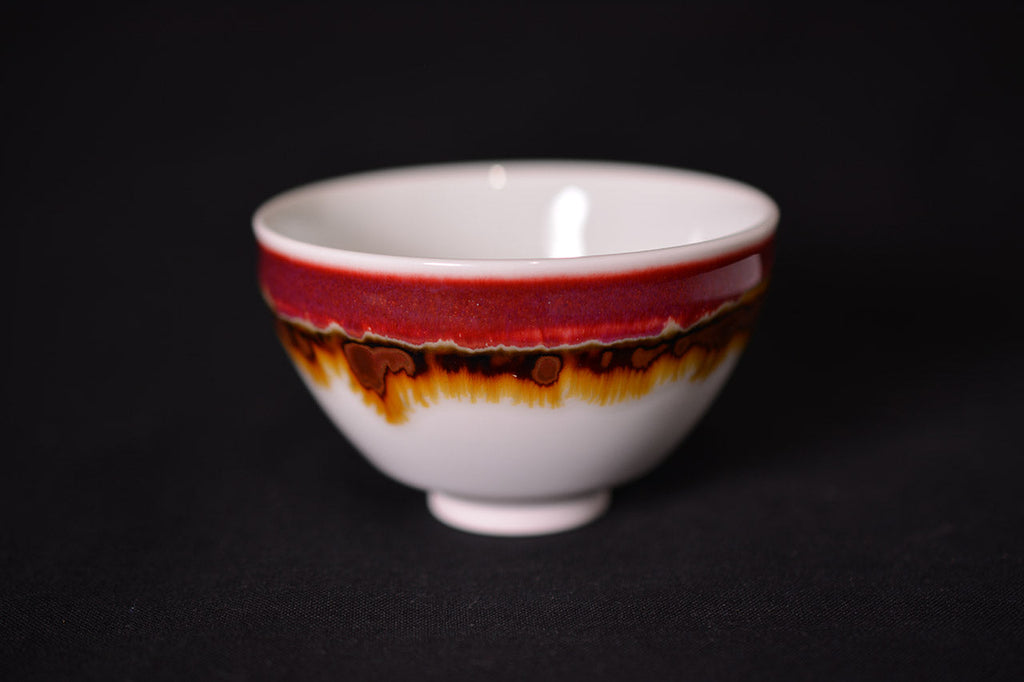 Drinking vessel, Large sake cup, teacup, Silk road, Tenmoku shape - Shinemon kiln