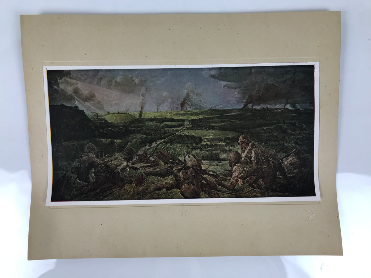 Japanese Art Print Reproduction Military Painting Battle Singapore