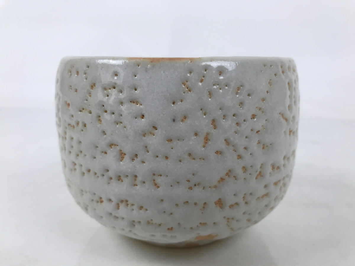 Japanese Ceramic Green Tea Bowl Matcha Chawan Vtg Shino Ware Pink