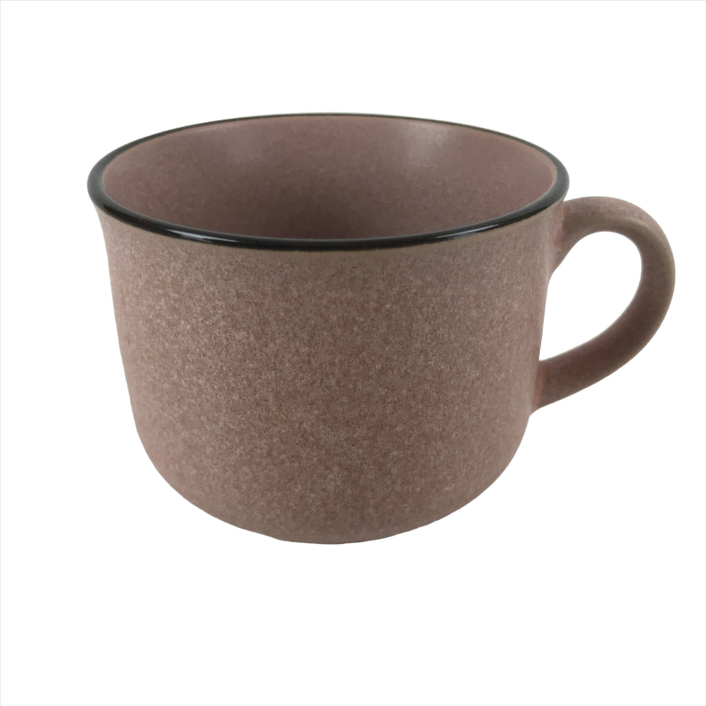 Japanese Ceramic Teacup Vtg Small Mug Sencha Yunomi Matte Pink Speckle TC428