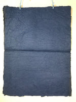 Japanese Traditional Handmade Washi Paper Sheet Vtg Craft Material Blue FL281