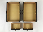 Japanese Wooden Sewing Box Vtg Haribako Unique Large Tansu Chest 4 Drawers T367