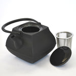 Tea supplies, Tea pot, Rock garden, 0.8L, Black - Nambu ironware, Metalwork