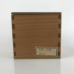 Vintage Japanese Wooden Lidded Teacup Storage Box Inside 35.5x8x8.5cm Brown X122