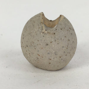Japanese Ceramic Chopstick Rest Holder Vtg Round Stone Shape Hashioki CR262