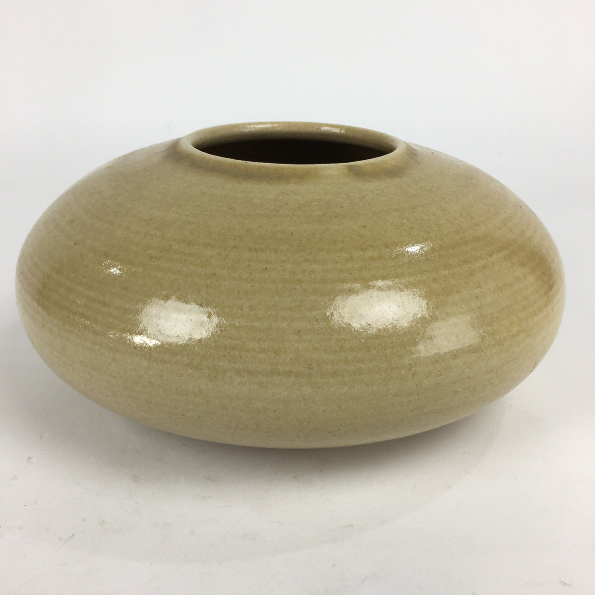 Japanese Ceramic Flower Vase Vtg Pottery Suiban Ikebana Arrangement PP