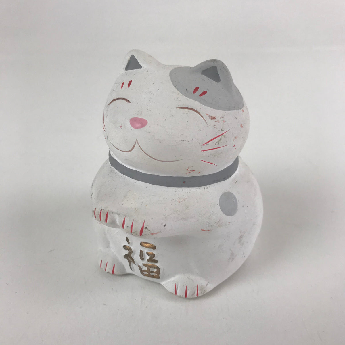 Japanese manekineko cat piggy bank, CHOKIN BAKO, 16cm