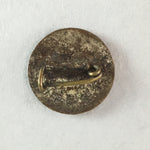 Japanese Small Badge Vtg Metal Brooch Round School Pin Tree J732