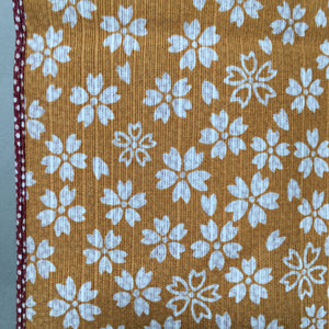 Japanese Wrap Cloth Furoshiki Fabric Cotton Red Orange Reversible FU166