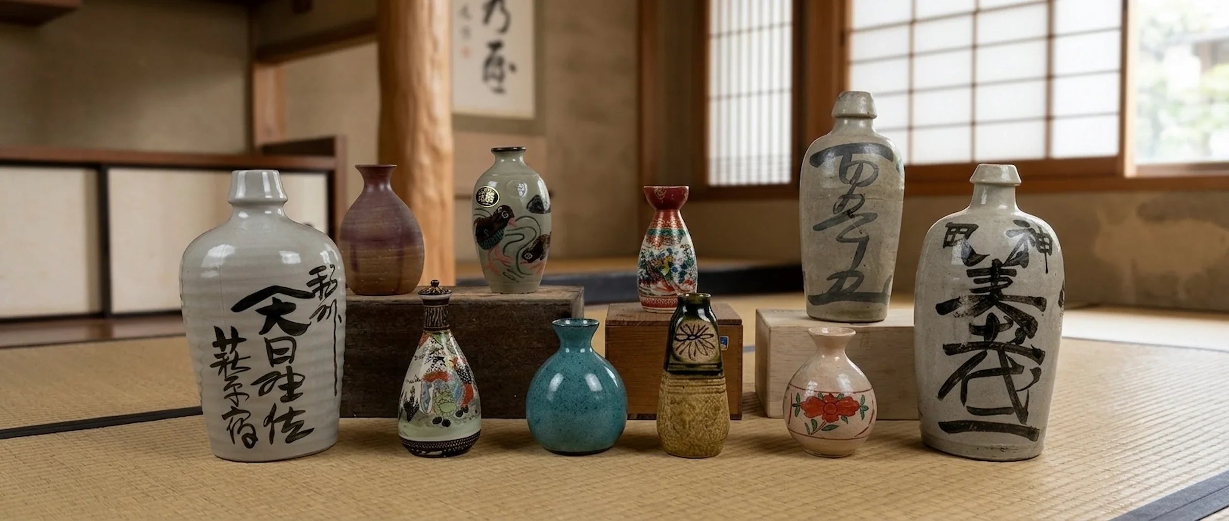 Japanese Sake Bottle (Tokkuri) | chidorivintage.com