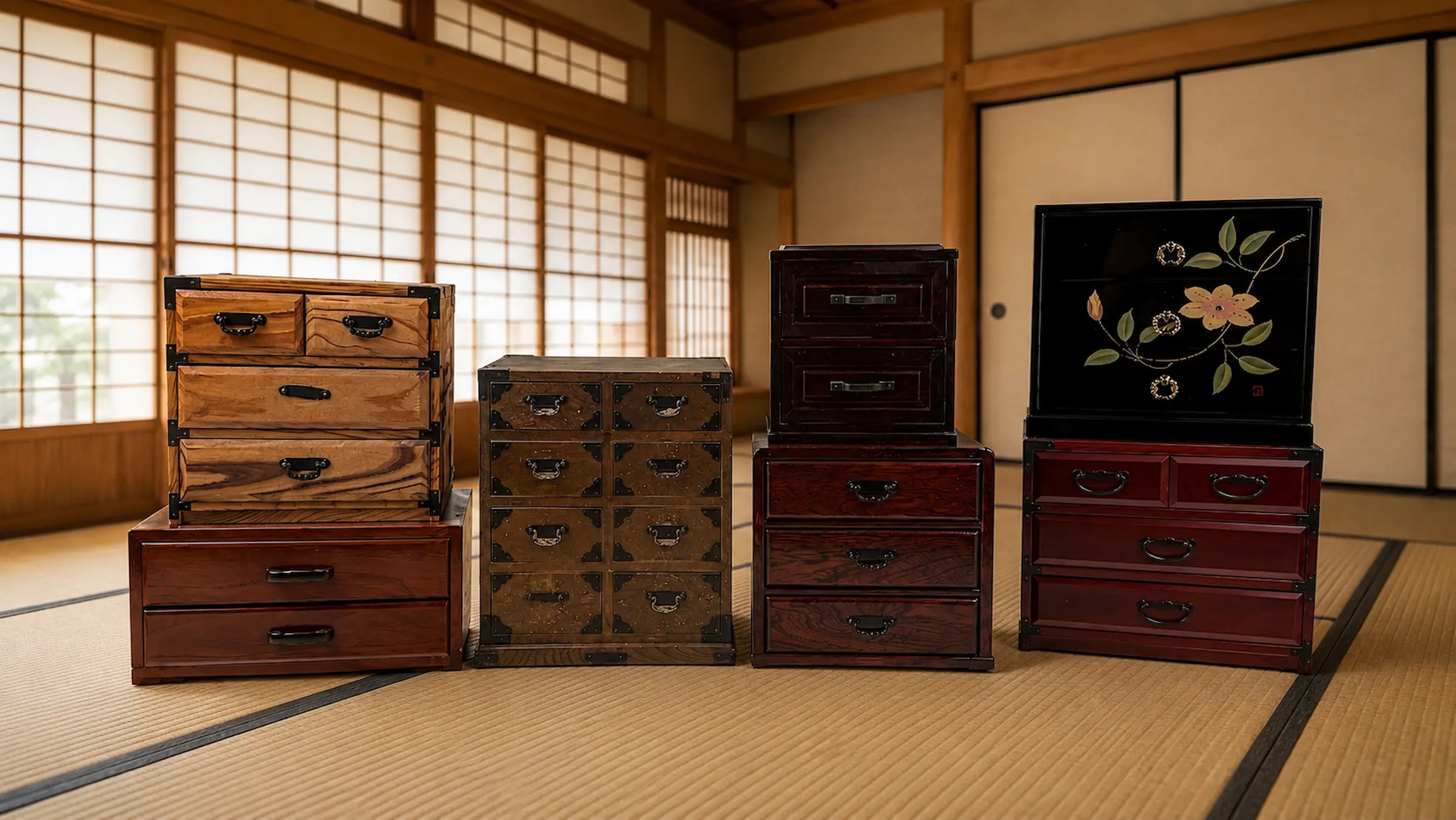 Japanese Sewing & Jewery Chests | chidorivintage.com