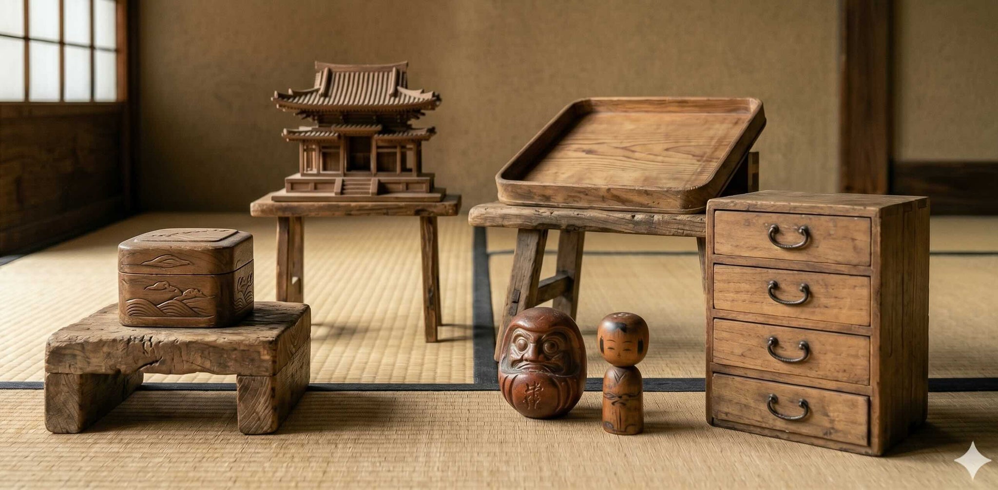 Japanese Wooden Items | chidorivintage.com