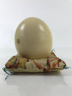 African Decorative Souvenir Ostrich Eggshell Only Vtg Blank Surface Pillow ST12
