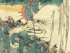 Antique 1860 Japanese Ukiyoe Woodblock Print Utagawa Sanno Festival Parade FL223