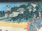 Antique 1860 Japanese Ukiyoe Woodblock Print Utagawa Sanno Festival Parade FL223