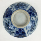 Antique C1824 Japanese Koimari Lidded Teacup Yunomi Blue White PP971