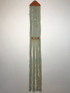 Antique C1847 Japanese Buddhist Memorial Service Meiki Nobori Flag Koka Period B