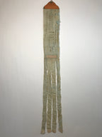 Antique C1847 Japanese Buddhist Memorial Service Meiki Nobori Flag Koka Period B