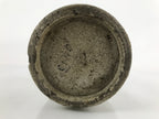 Antique C1880 Japanese Ceramic Sake Bottle Kayoi-Tokkuri Gray Black Kanji TS630