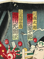 Antique C1880 Japanese Ukiyoe Woodblock Print 1000 Cherry Blossoms FL251