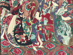 Antique C1880 Japanese Ukiyoe Woodblock Print Chikanobu Yoshu Kabuki FL243
