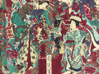 Antique C1880 Japanese Ukiyoe Woodblock Print Chikanobu Yoshu Kabuki FL243