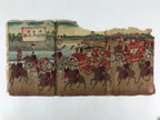 Antique C1880 Japanese Ukiyoe Woodblock Print Gate Of New Imperial Palace FL234