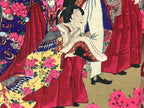 Antique C1880 Japanese Ukiyoe Woodblock Print Kuniaki Shiba Park FL247