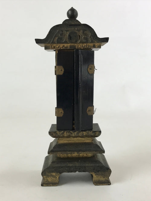 Antique C1900 Japanese Buddhist Altar Mortuary Tablet Wood Lacquer Ihai BA119