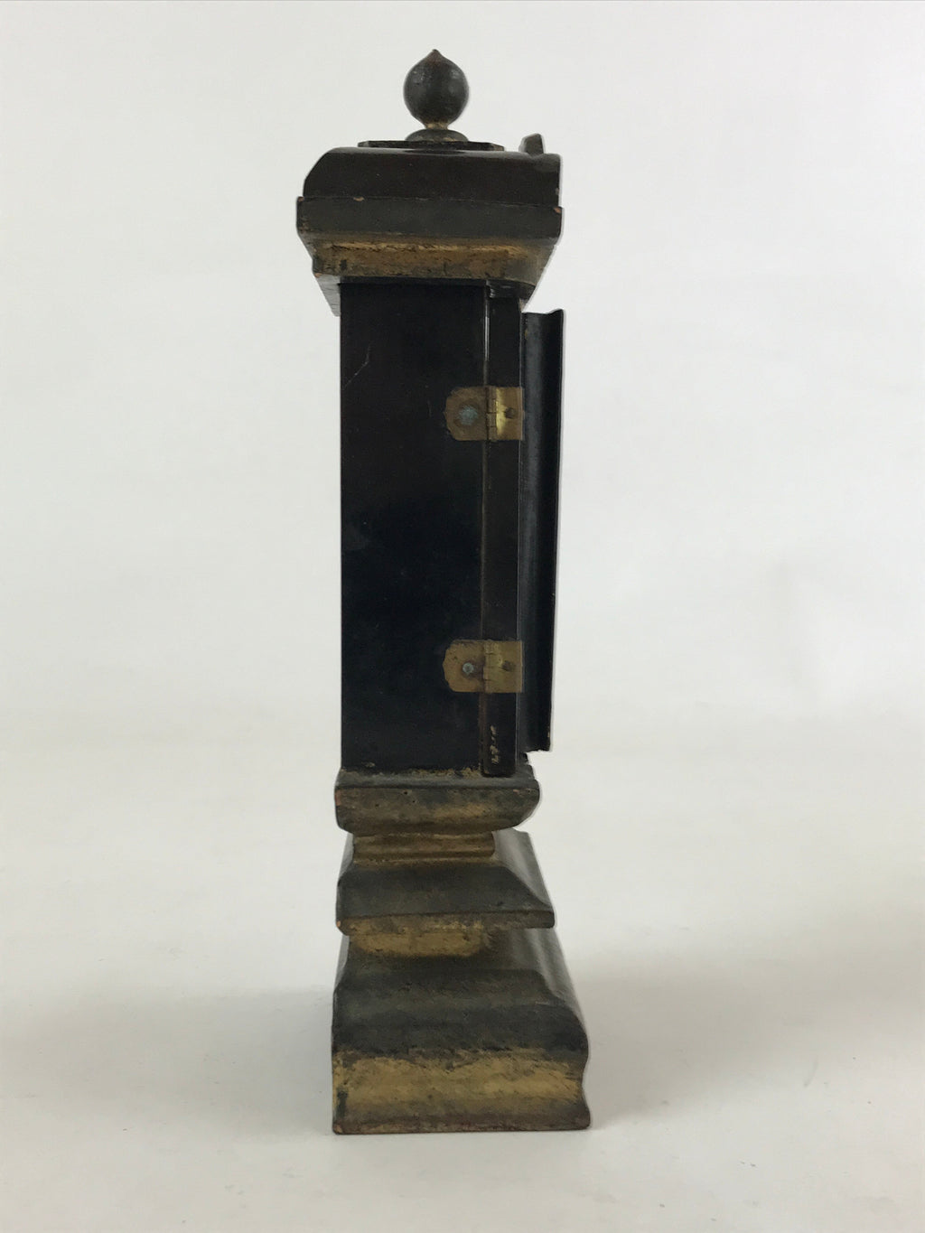 Antique C1900 Japanese Buddhist Altar Mortuary Tablet Wood Lacquer Ihai BA119