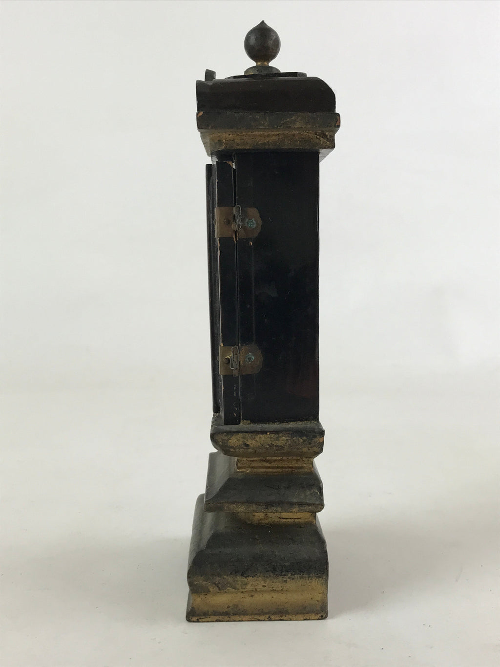 Antique C1900 Japanese Buddhist Altar Mortuary Tablet Wood Lacquer Ihai BA119