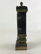Antique C1900 Japanese Buddhist Altar Mortuary Tablet Wood Lacquer Ihai BA119