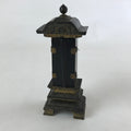 Antique C1900 Japanese Buddhist Altar Mortuary Tablet Wood Lacquer Ihai BA119