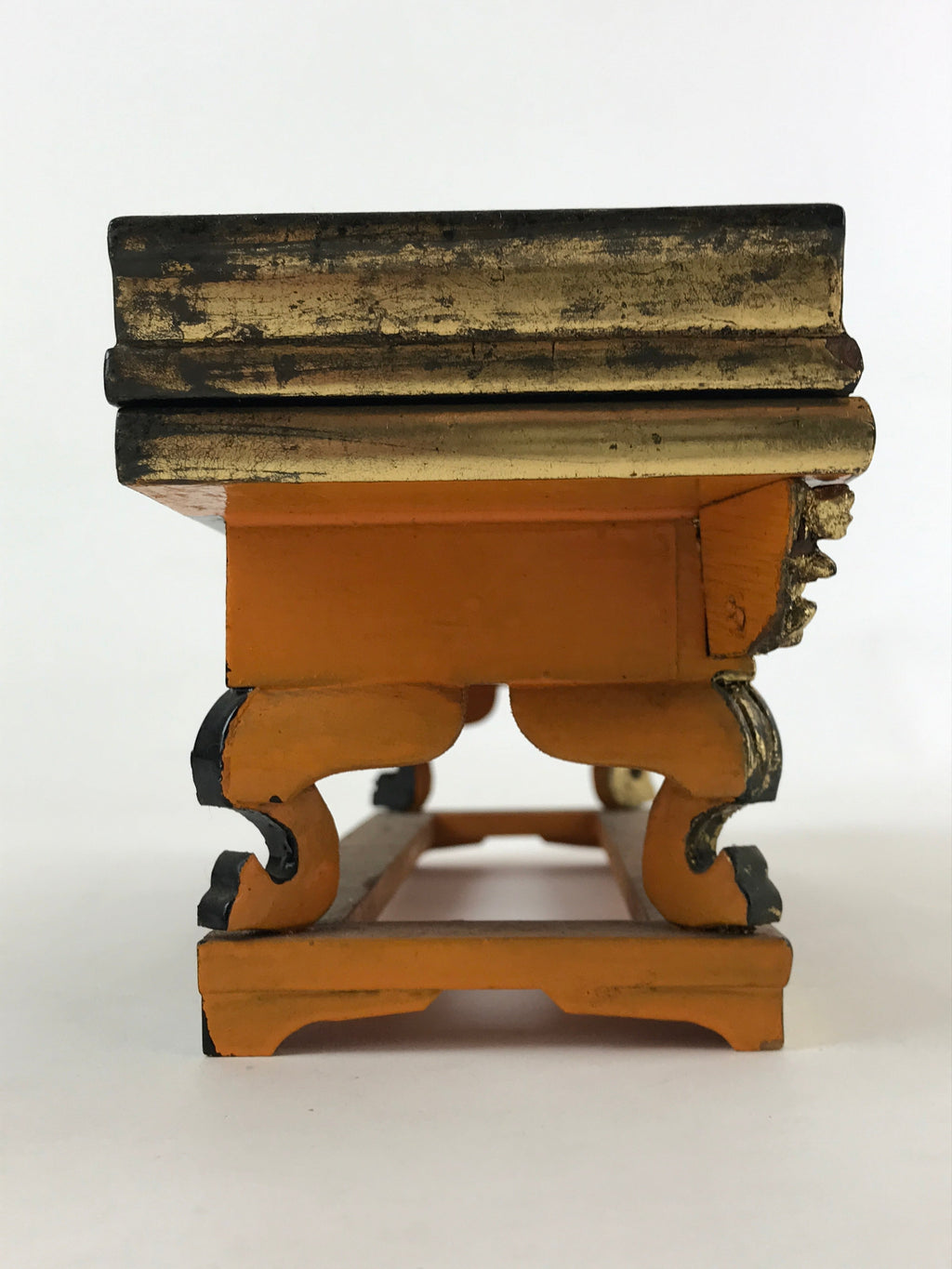Antique C1900 Japanese Buddhist Altar Wood Lacquer Offering Table Maejyoku BA128