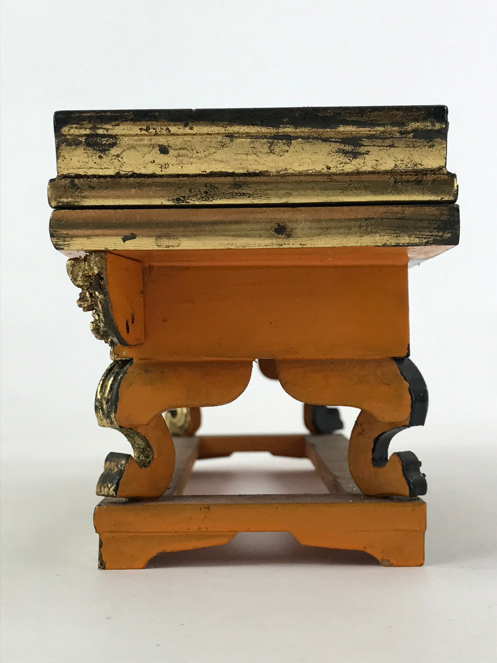 Antique C1900 Japanese Buddhist Altar Wood Lacquer Offering Table Maejyoku BA128