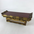Antique C1900 Japanese Buddhist Altar Wood Lacquer Offering Table Maejyoku BA83
