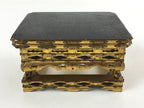 Antique C1900 Japanese Buddhist Altar Wood Lacquer Offering Table Wakasa BA102