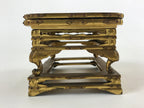 Antique C1900 Japanese Buddhist Altar Wood Lacquer Offering Table Wakasa BA102
