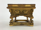 Antique C1900 Japanese Buddhist Altar Wood Lacquer Offering Table Wakasa BA103