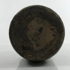 Antique C1900 Japanese Ceramic Sake Bottle Kayoi-Tokkuri Beige Kanji Brown TS747