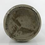 Antique C1900 Japanese Ceramic Sake Bottle Kayoi-Tokkuri Black Kanji Gray TS668