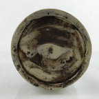 Antique C1900 Japanese Ceramic Sake Bottle Kayoi-Tokkuri Black Kanji Gray TS671