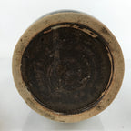 Antique C1900 Japanese Ceramic Sake Bottle Kayoi-Tokkuri Black Kanji Gray TS673