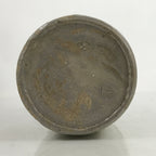 Antique C1900 Japanese Ceramic Sake Bottle Kayoi-Tokkuri Black Kanji Gray TS759